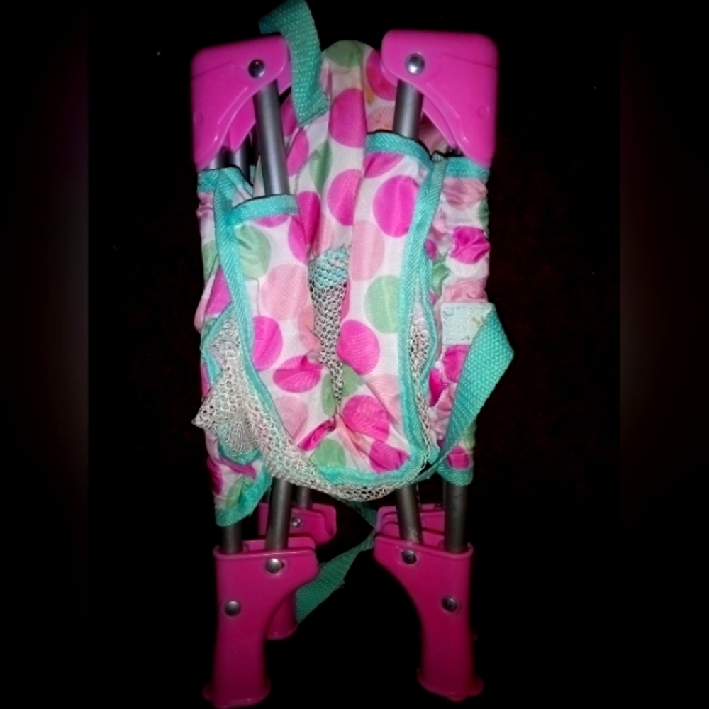 Baby doll high chair and baby doll crib bed